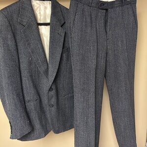Vintage Murray Goldman Men's Classic Gray Suit 38S Union Made Wool